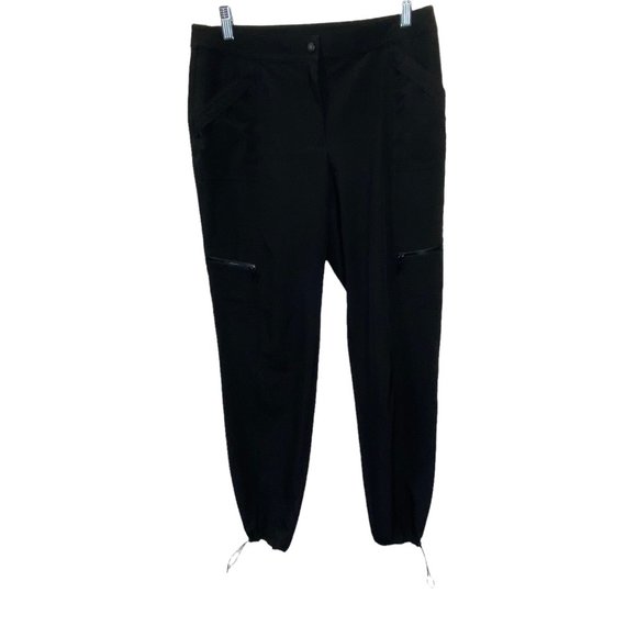 Zenergy Pants - Zenergy By Chicos Neema Brandy Pants  Joggers Zippered Cargo Small 4-6 Sold Out